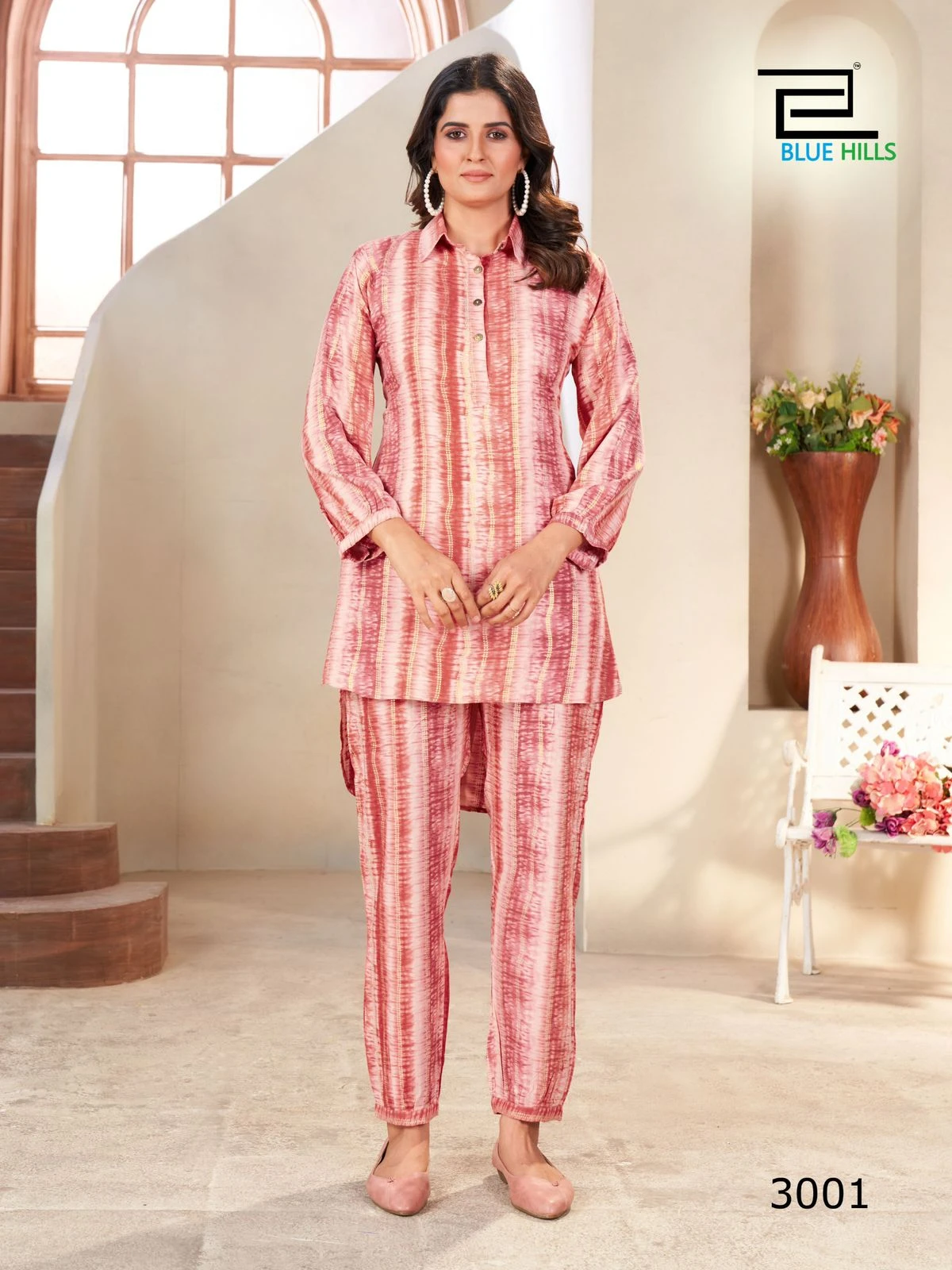 Blue Hills Poppins Vol 3 Rayon 14 Kg Wholesale Co-Ord Set Catalog — Wholesale Kurtis, Blue Hills wholesale from Surat - Gallery Image 2